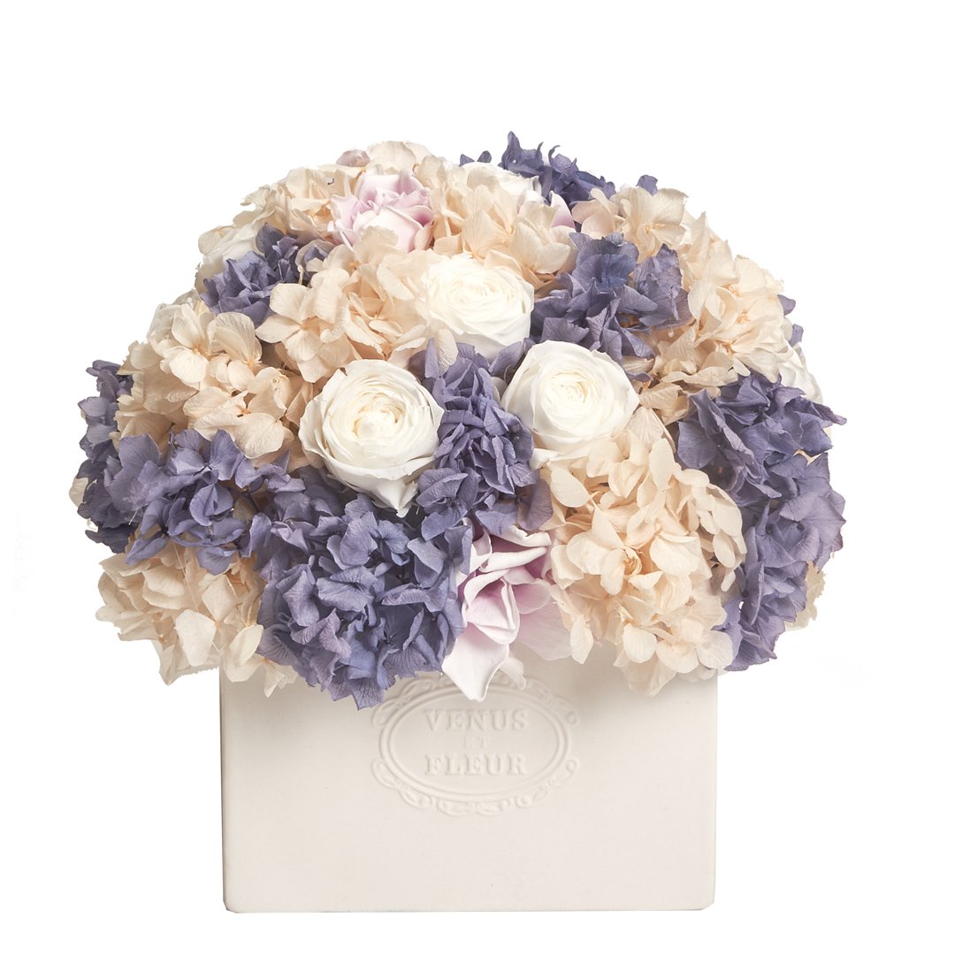 Allura Vase with Mixed Eternity™ Flowers