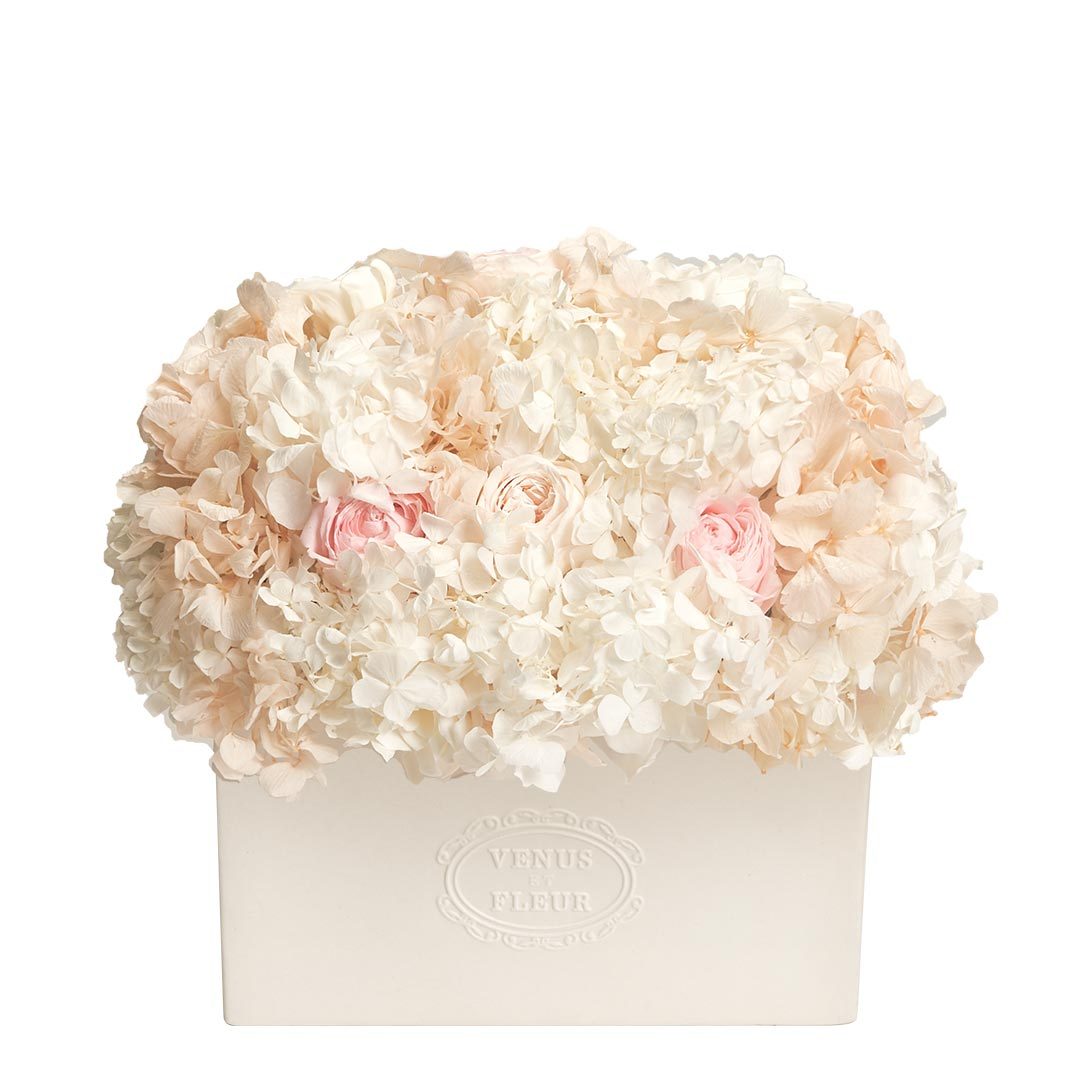 Serene Vase with Mixed Eternity™ Flowers