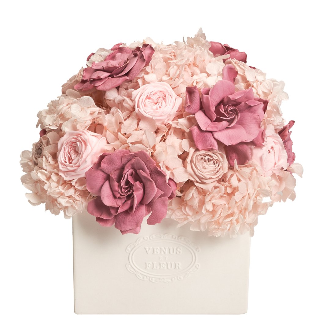 Allura Vase with Mixed Eternity™ Flowers