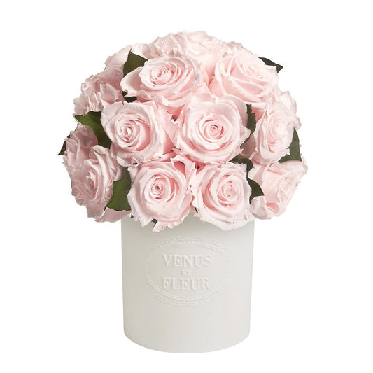 Fleura Vase with Eternity® Roses and Eternity™ Hedera Leaves